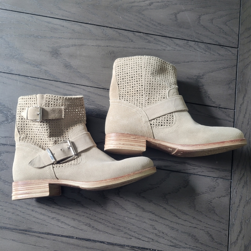 Perla Formentini Women’s Ankle Suede  Boots Booties Size 36 Us 5.5/6